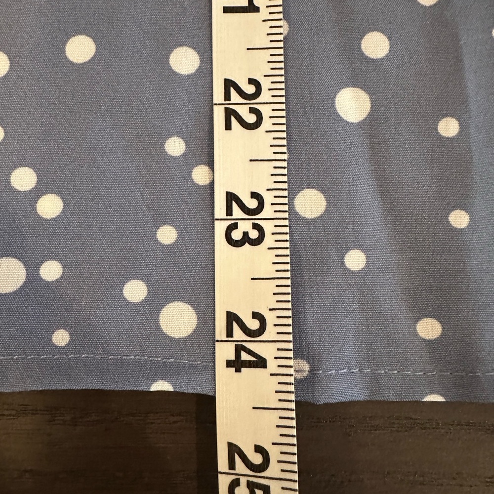 Blue Polka Dot V-Neck XL NIP - Picture 8 of 14